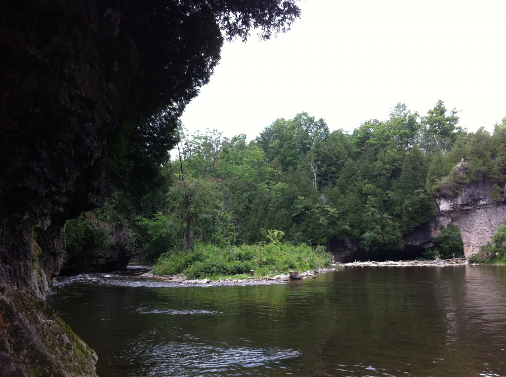 The Elora Gorge. My own photo, July 2014.